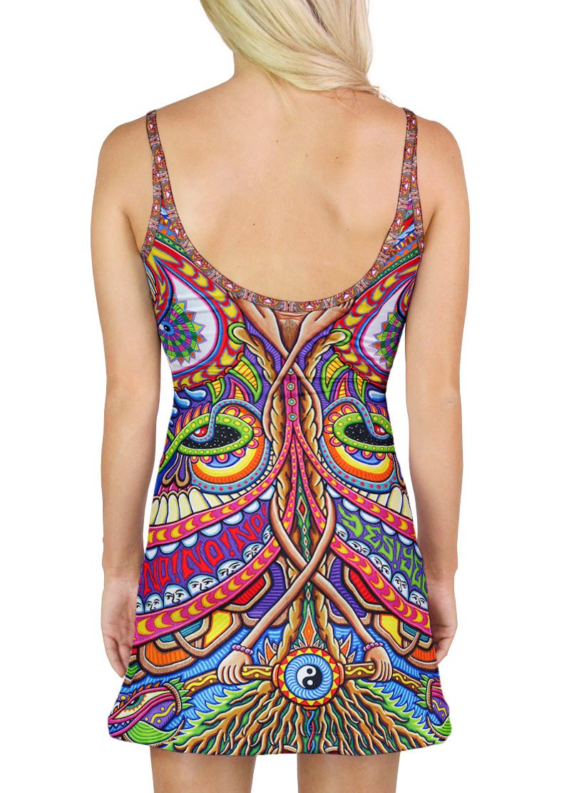APOTHEOSIS OF DUALITREE MINI DRESS - Positive Creations