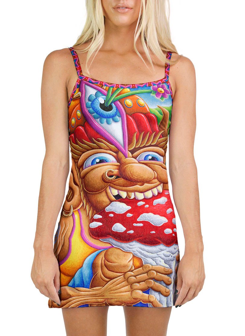 MUNCHER OF MUSHROOMLAND MINI DRESS - Positive Creations