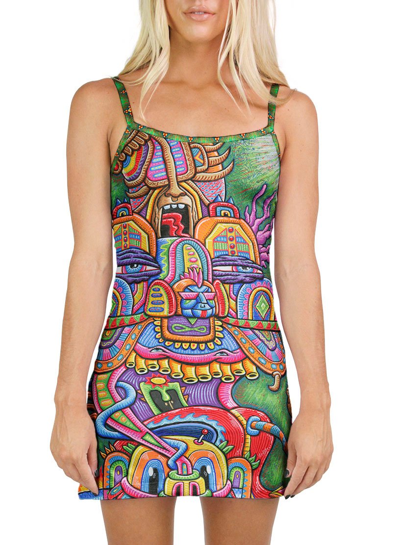 DIVINE COMEDIAN MINI DRESS - Positive Creations