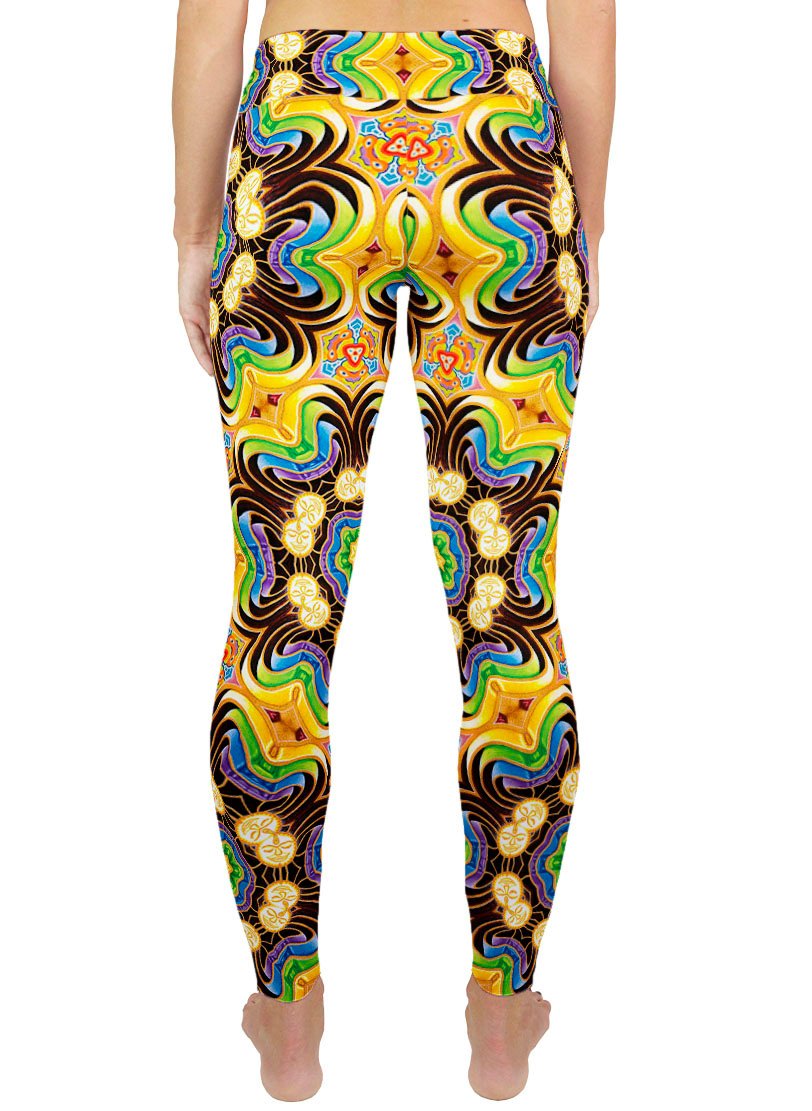 PEELING BODIES PATTERN ACTIVE LEGGINGS - Positive Creations