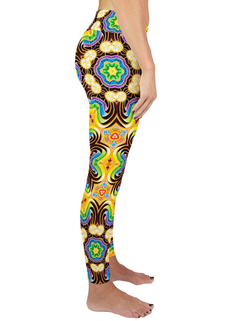 PEELING BODIES PATTERN ACTIVE LEGGINGS - Positive Creations