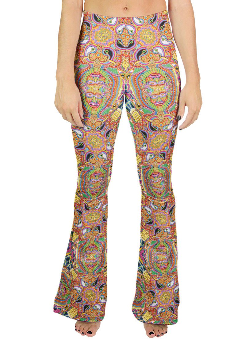 NEO HUMAN EVOLUTION PATTERN BELL BOTTOMS - Positive Creations
