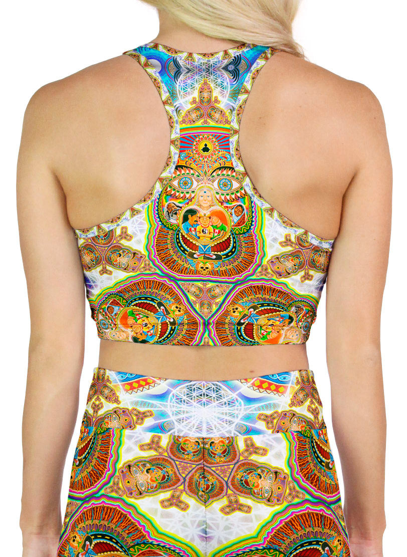 Healing Fractal Dimension Racerback Crop