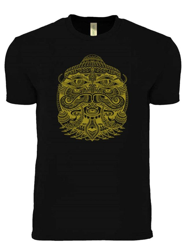 Eye Alien Gold Black ORGANIC COTTON T-SHIRT
