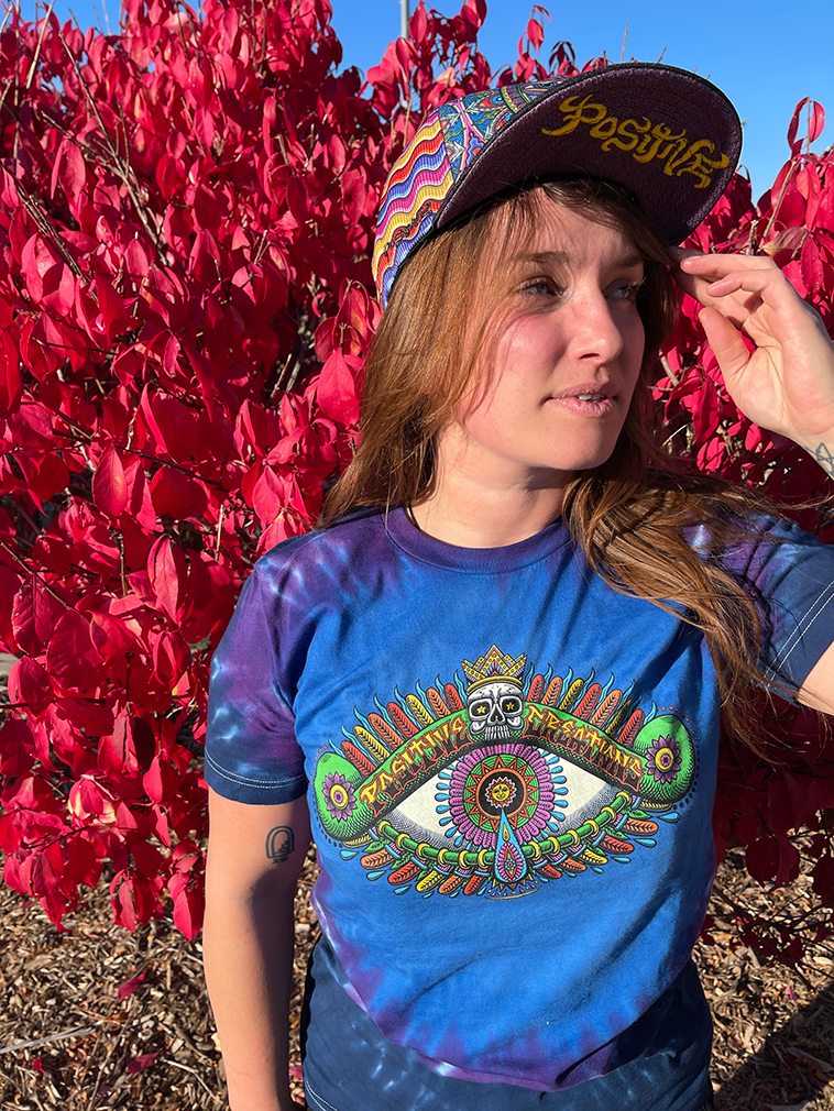 Happy Visions Tie Dye COTTON T-SHIRT