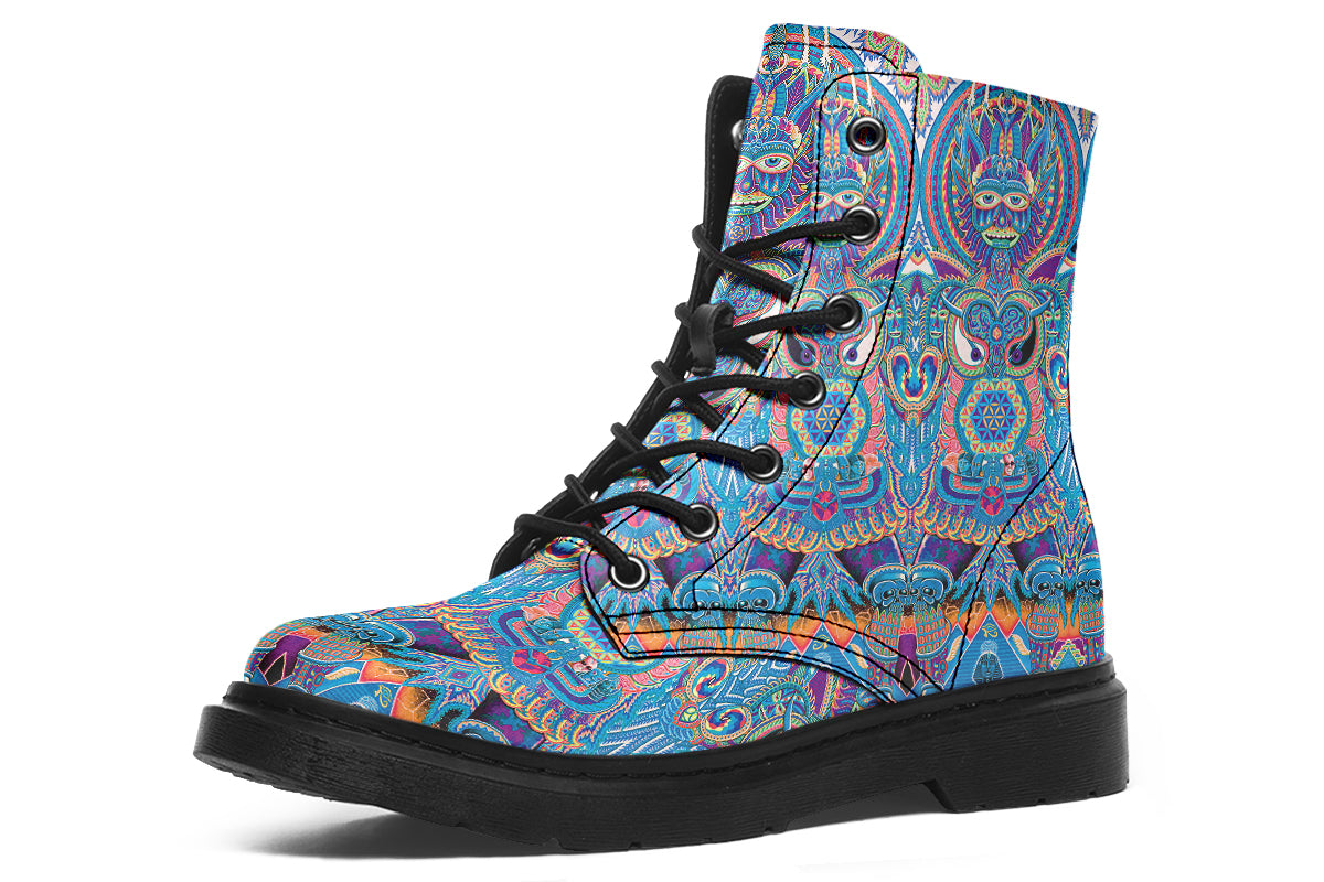 "Neo Human Pattern inverted" Boots
