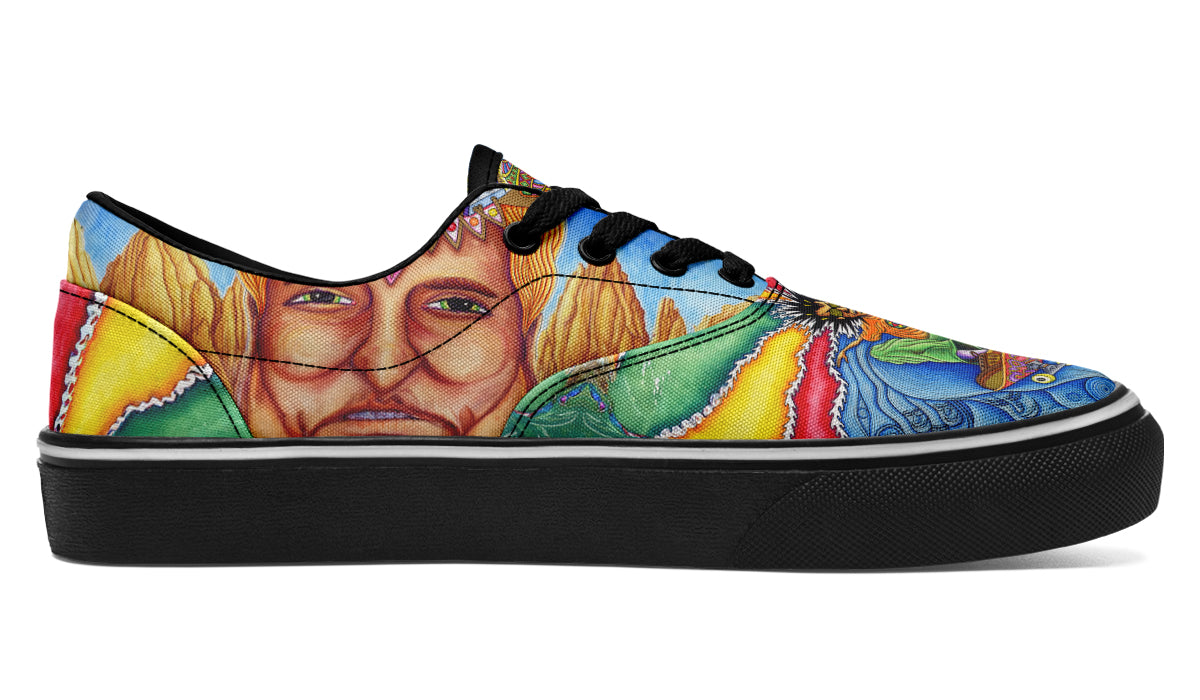 "Skateboard Spirituality" Classic Shoes