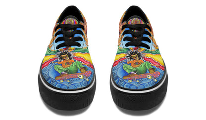 "Skateboard Spirituality" Classic Shoes