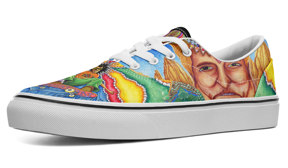 "Skateboard Spirituality" Classic Shoes