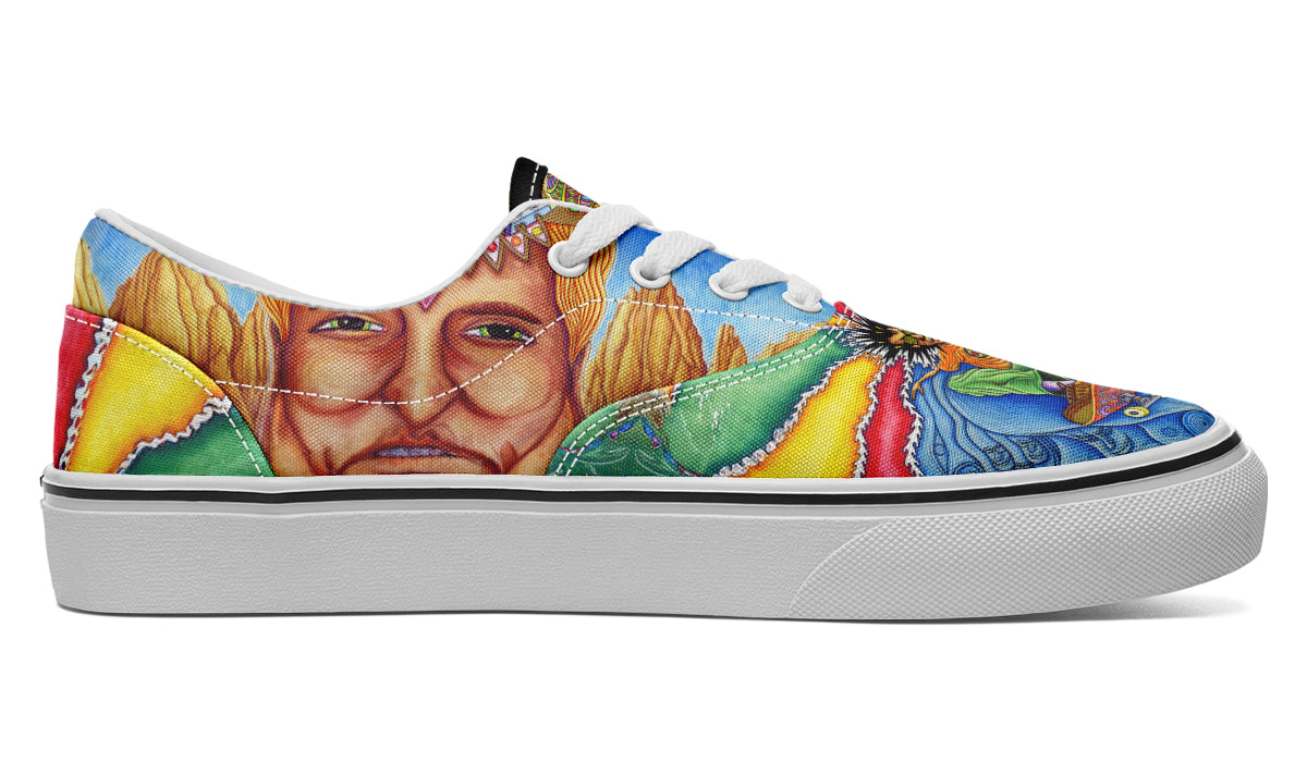 "Skateboard Spirituality" Classic Shoes