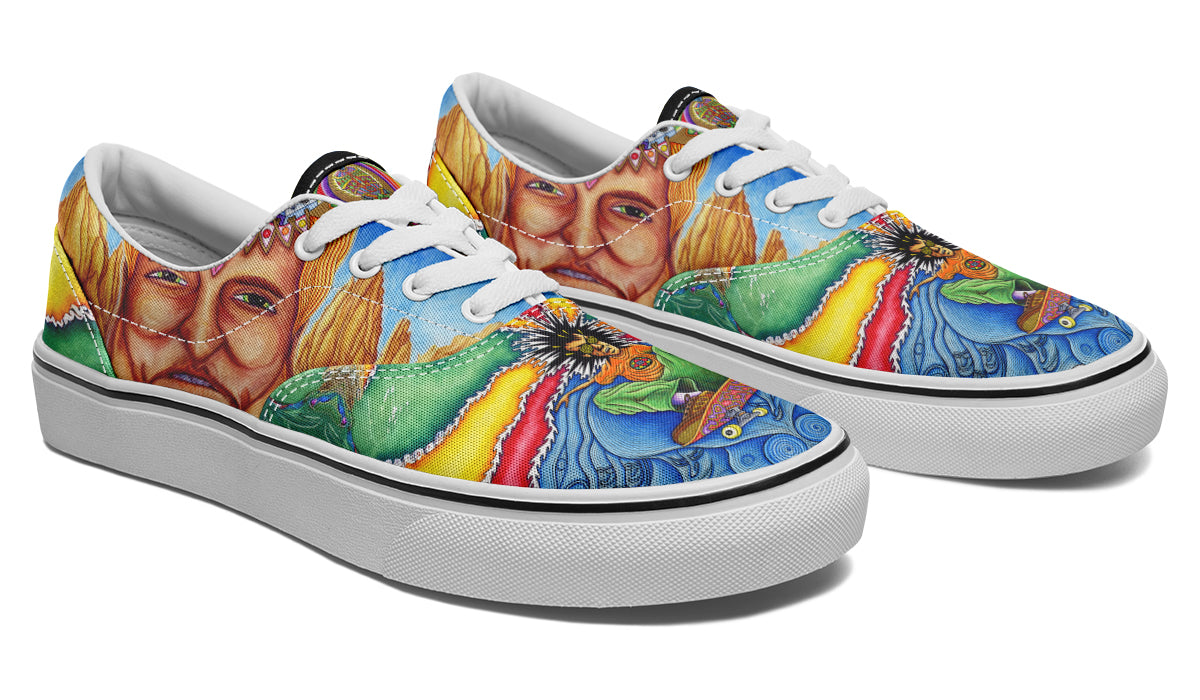 "Skateboard Spirituality" Classic Shoes