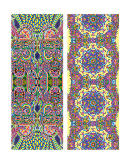     Expanding Lightworker reversible pashmina featuring Expanding Consciousness and Lightworker artwork by Chris Dyer