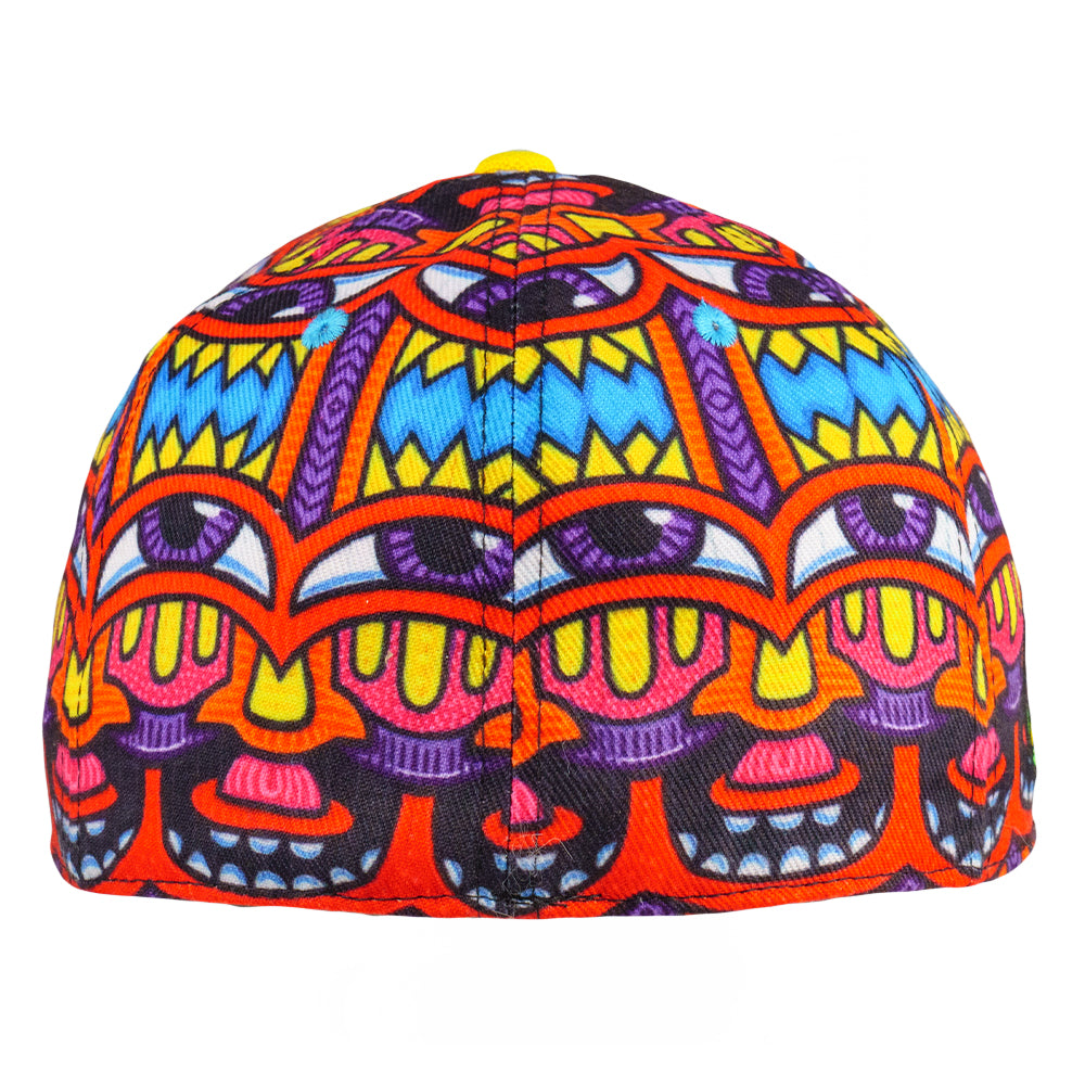Chris Dyer Harmoneyes Red Black Fitted Hat