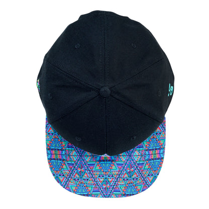 DMT Triangles Black Snapback Hat