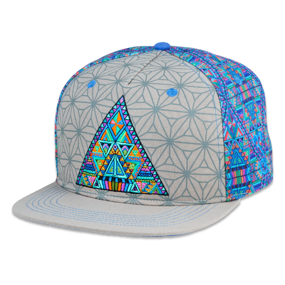 DMT Triangles Gray Snapback Hat