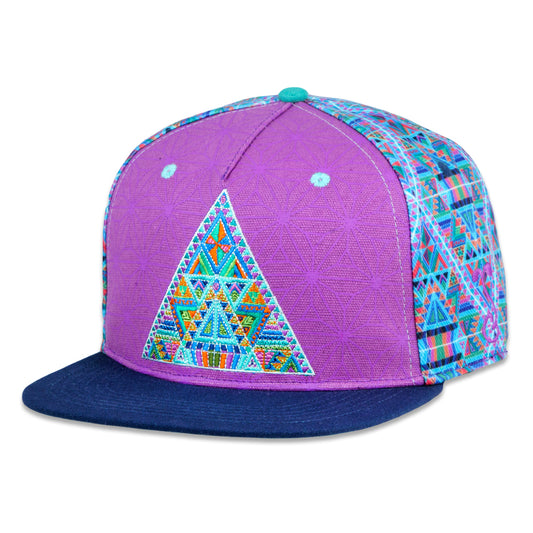 DMT Triangles Purple Fitted Hat