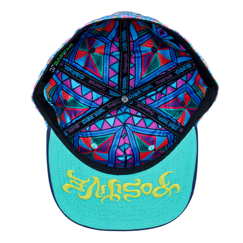 DMT Triangles Purple Fitted Hat