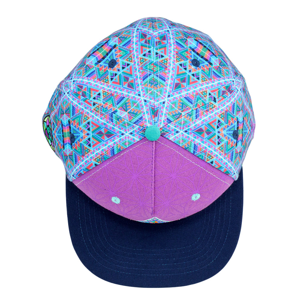 DMT Triangles Purple Fitted Hat