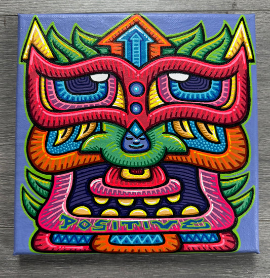 "Galaktic Dude" - Original 8x8" canvas