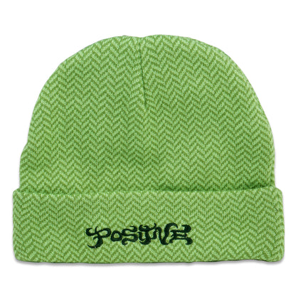 Nugatron Green Herringbone Beanie