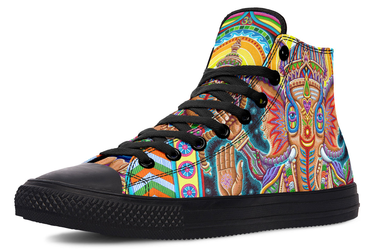 "Jai Ganesha" High Tops