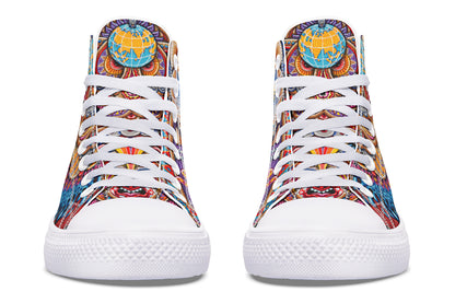 "Kundalini Rising" High Tops