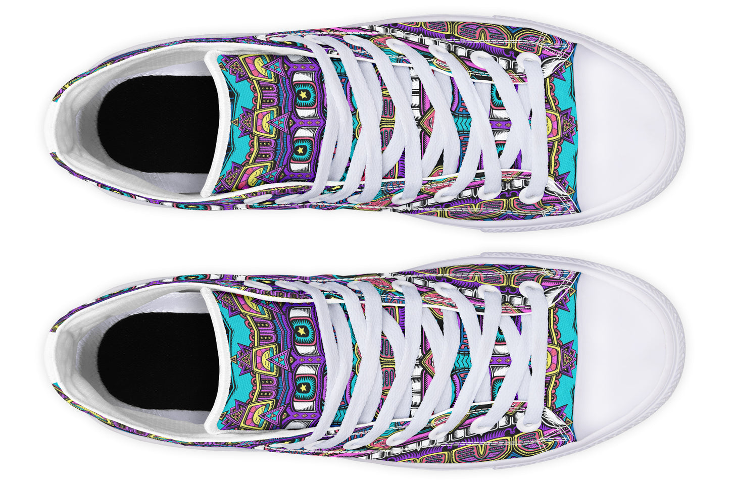 "Mega Tribal Can" High Tops