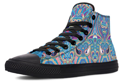 "Neo Human Pattern Inverted" High Tops