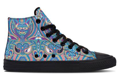 "Neo Human Pattern Inverted" High Tops