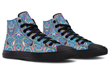 "Neo Human Pattern Inverted" High Tops