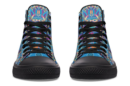 "Neo Human Pattern Inverted" High Tops