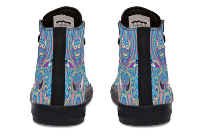 "Neo Human Pattern Inverted" High Tops