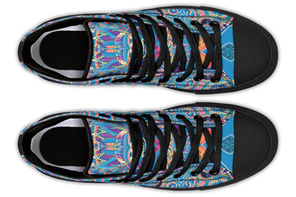"Neo Human Pattern Inverted" High Tops