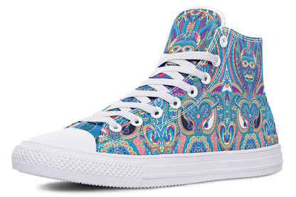 "Neo Human Pattern Inverted" High Tops