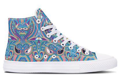 "Neo Human Pattern Inverted" High Tops