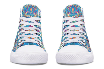 "Neo Human Pattern Inverted" High Tops