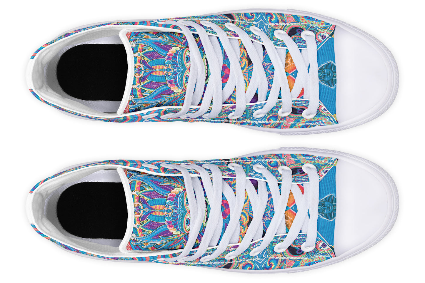 "Neo Human Pattern Inverted" High Tops