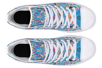 "Neo Human Pattern Inverted" High Tops