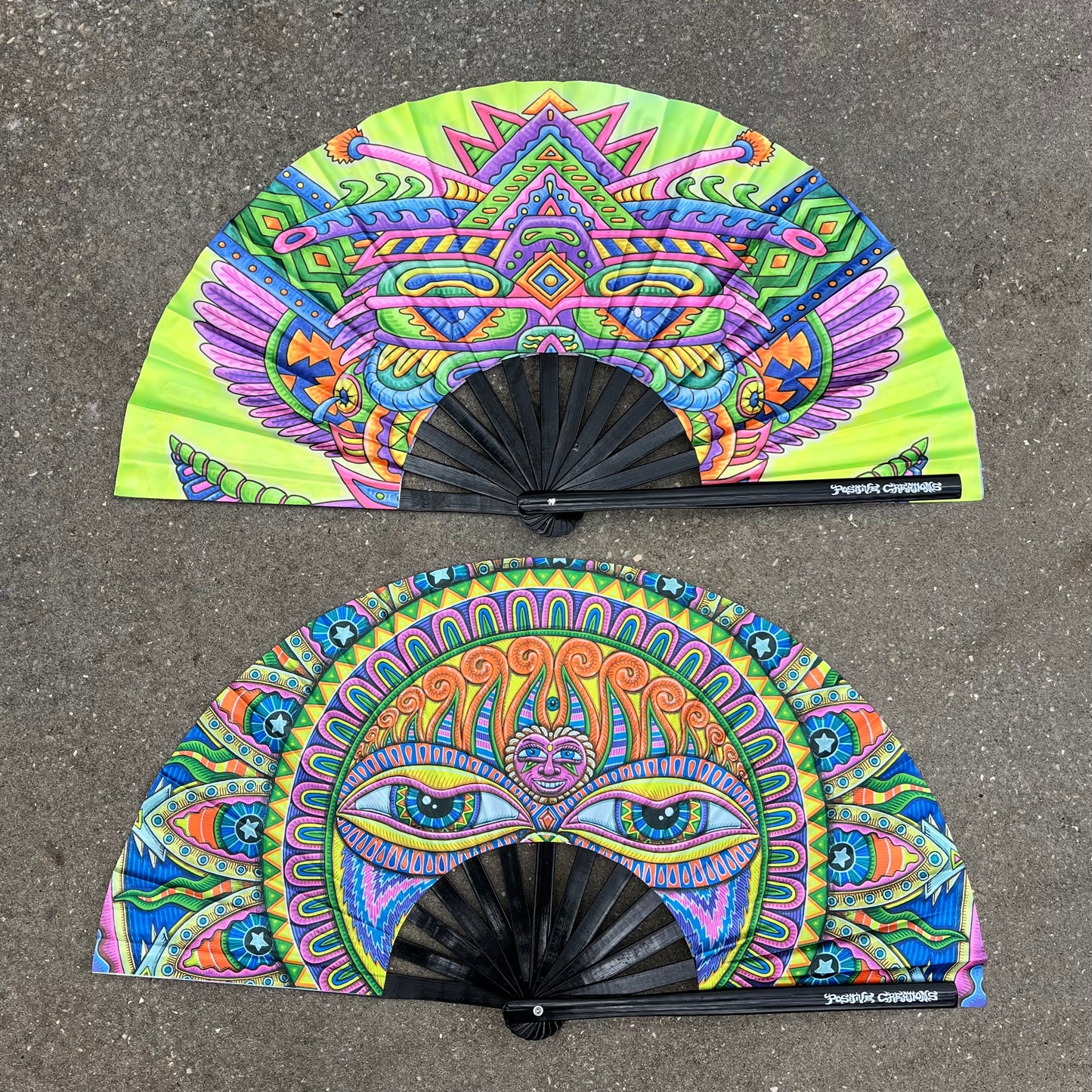 Festival Folding Fan - Light Worker & Taita Inti