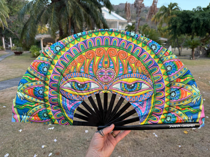 Festival Folding Fan - Light Worker & Taita Inti