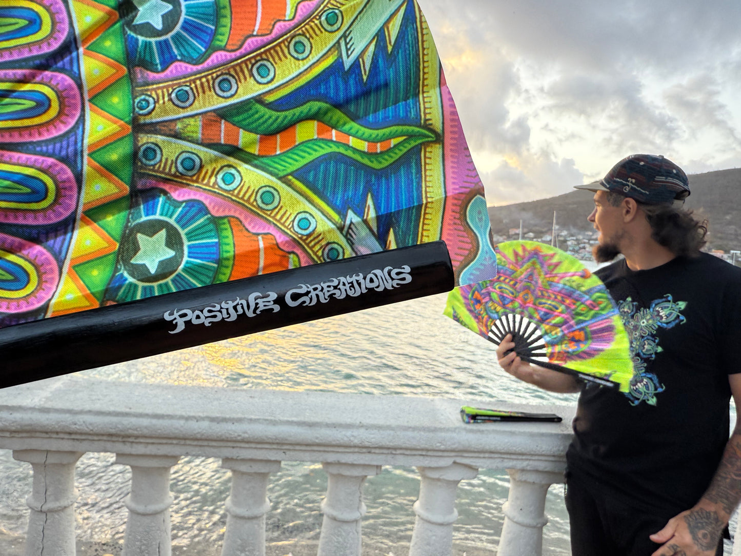 Festival Folding Fan - Light Worker & Taita Inti