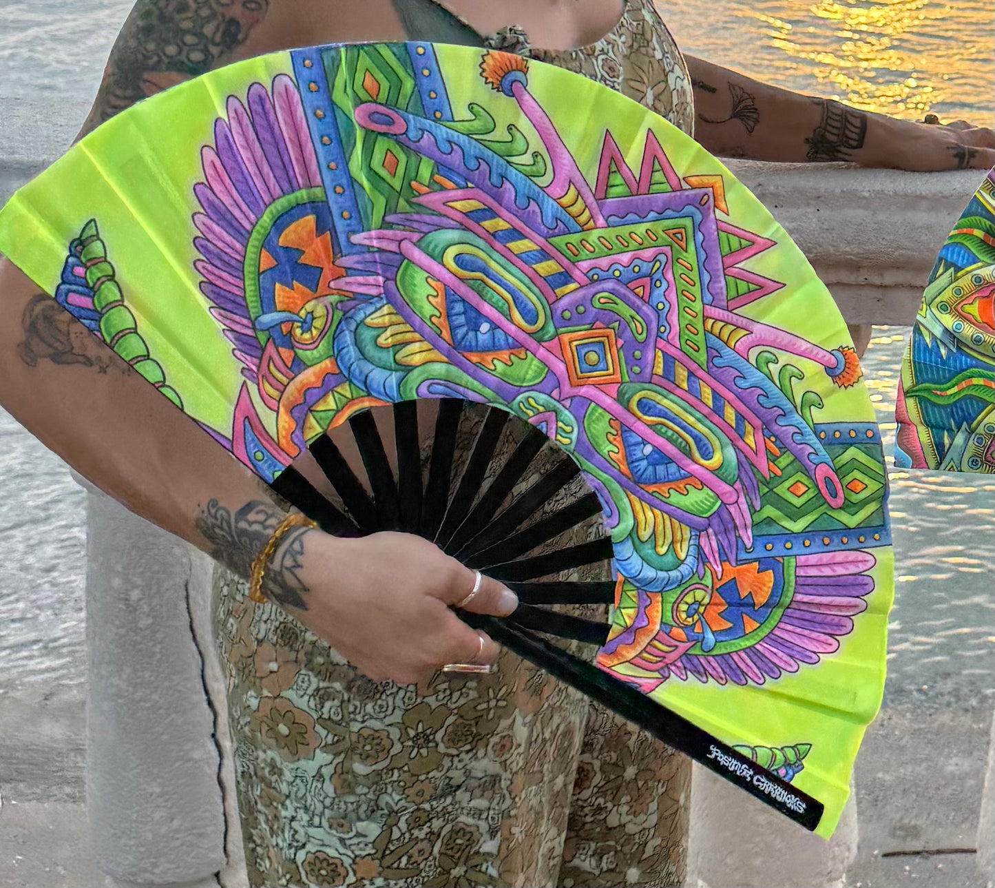 Festival Folding Fan - Light Worker & Taita Inti