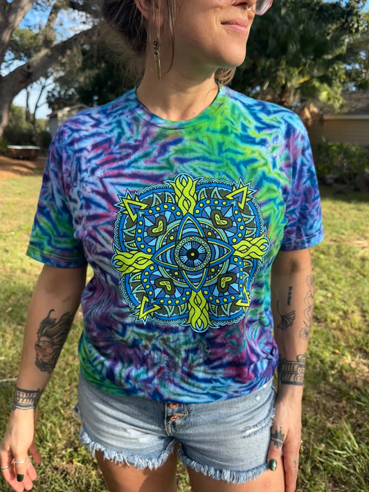 Forgiveness Mandala Tie Dye T Shirt