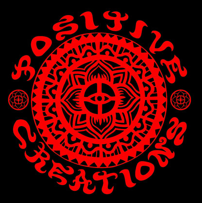 "Positive Creations" Mandala Screen Print T-shirt
