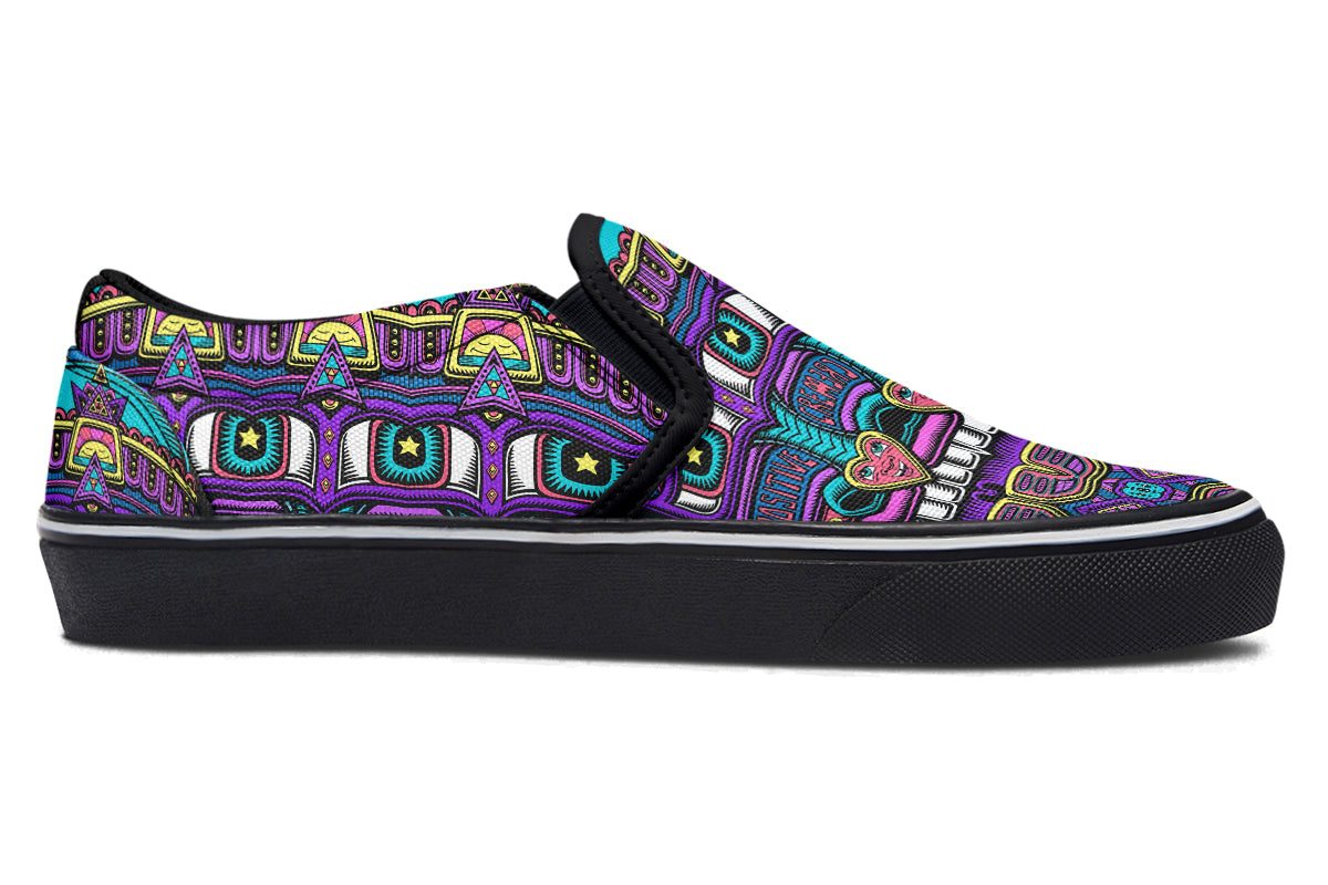 "Mega Tribal Can" Slipons