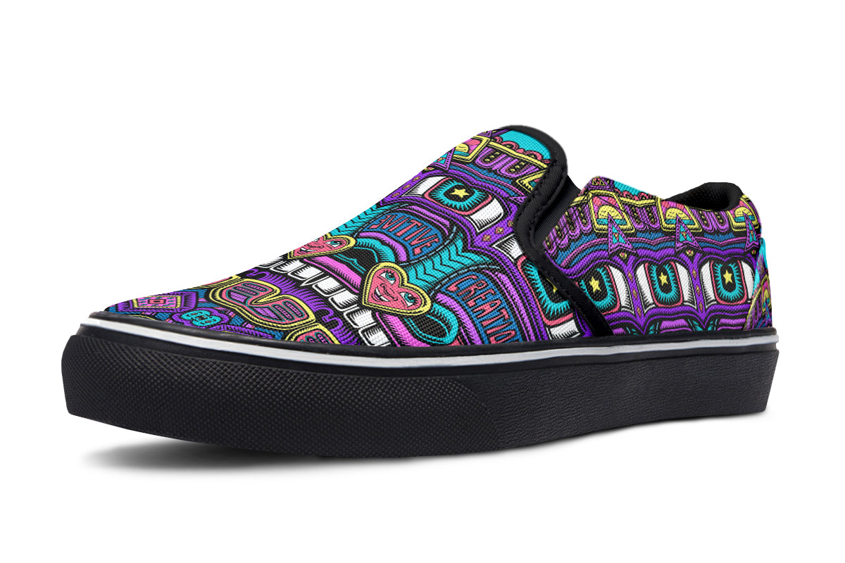 "Mega Tribal Can" Slipons