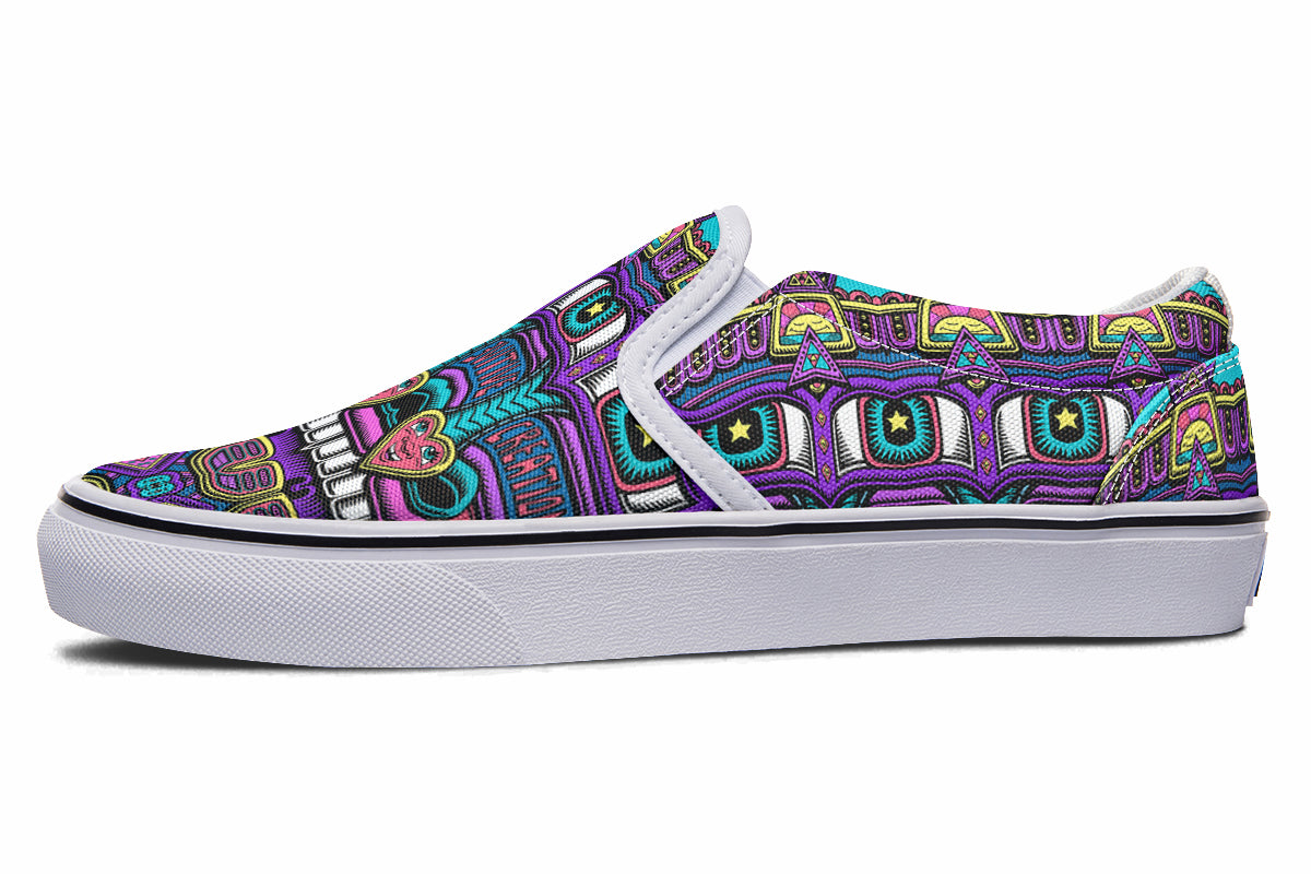 "Mega Tribal Can" Slipons