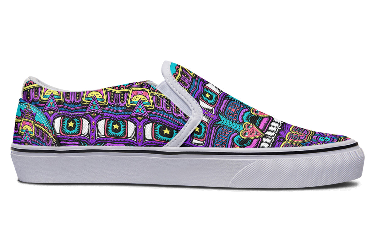 "Mega Tribal Can" Slipons