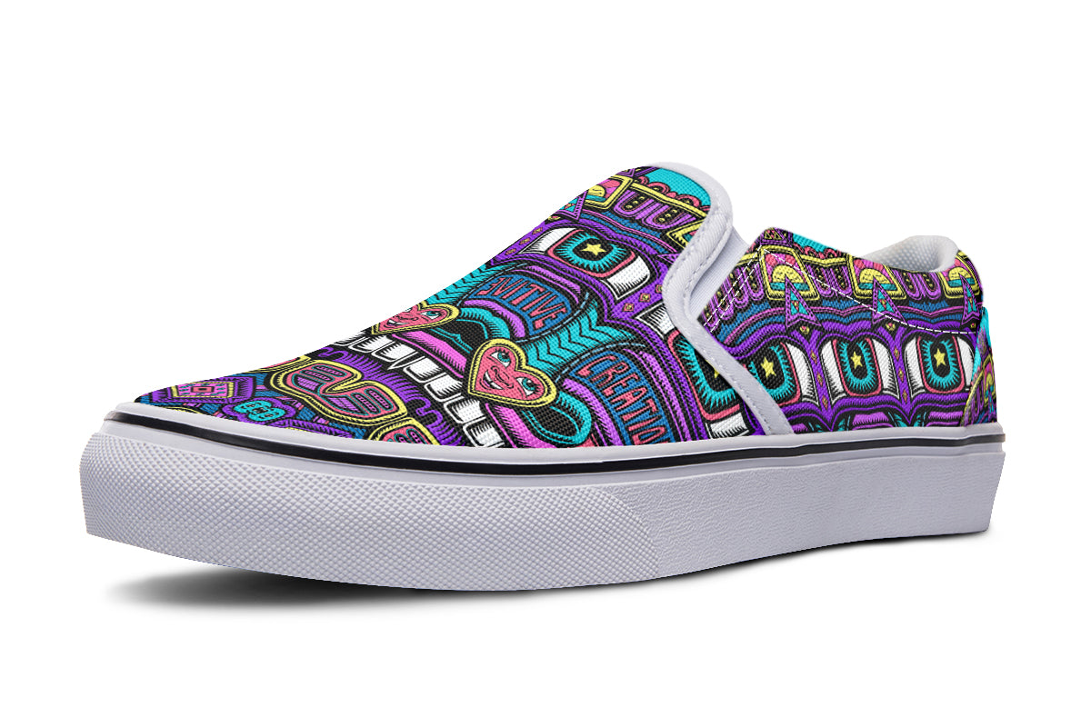 "Mega Tribal Can" Slipons