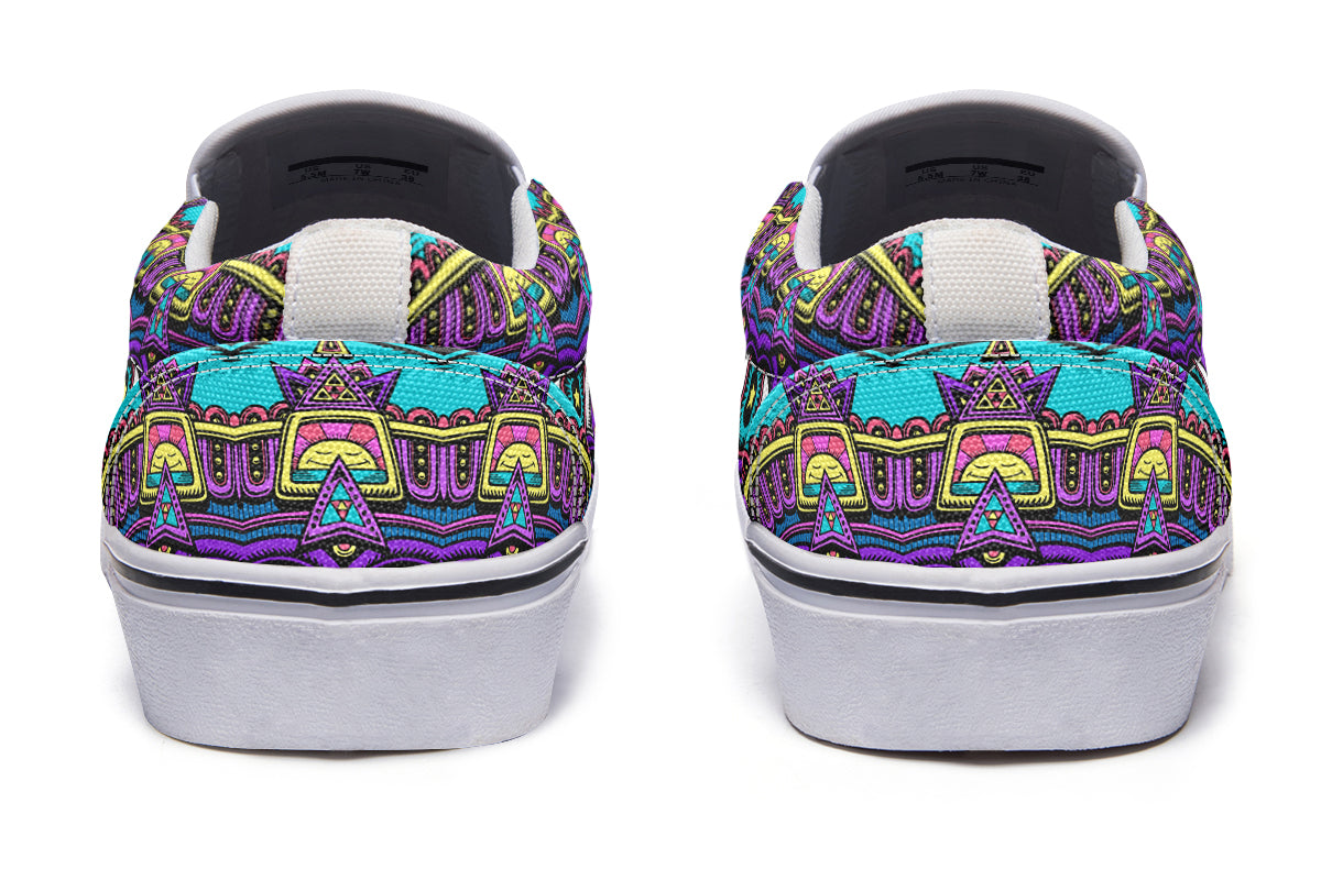 "Mega Tribal Can" Slipons